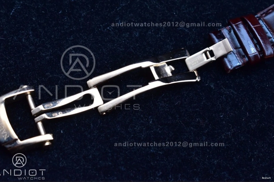 on Gray Croco 5712 A23J Best SS GRF Dial Strap Brown Edition RG Nautilus 0227